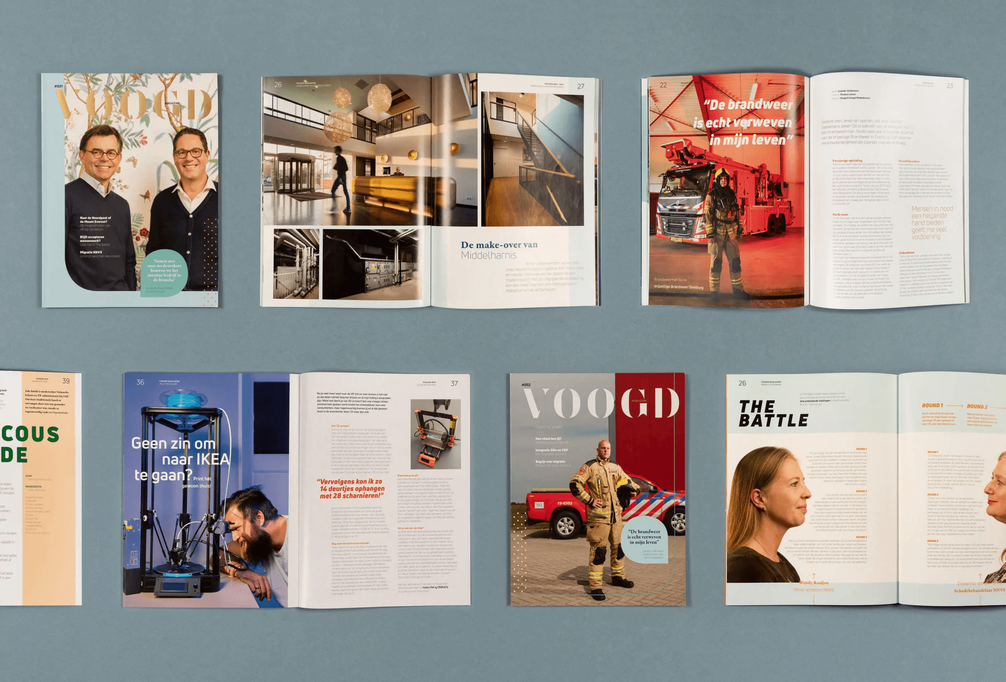 Magazine ontwerp voor Voogd&Voogd.