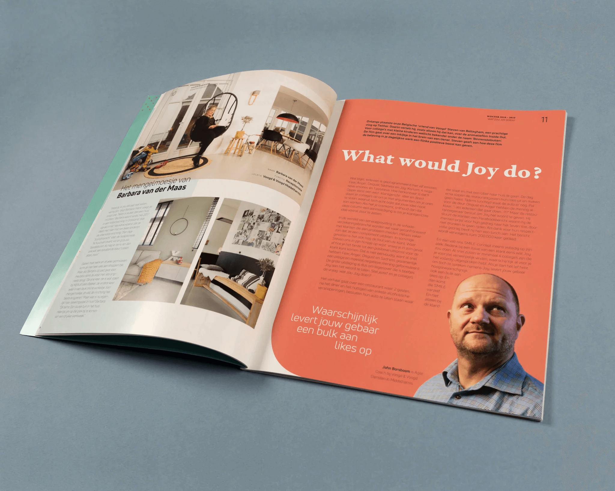 Magazine ontwerp voor Voogd&Voogd.